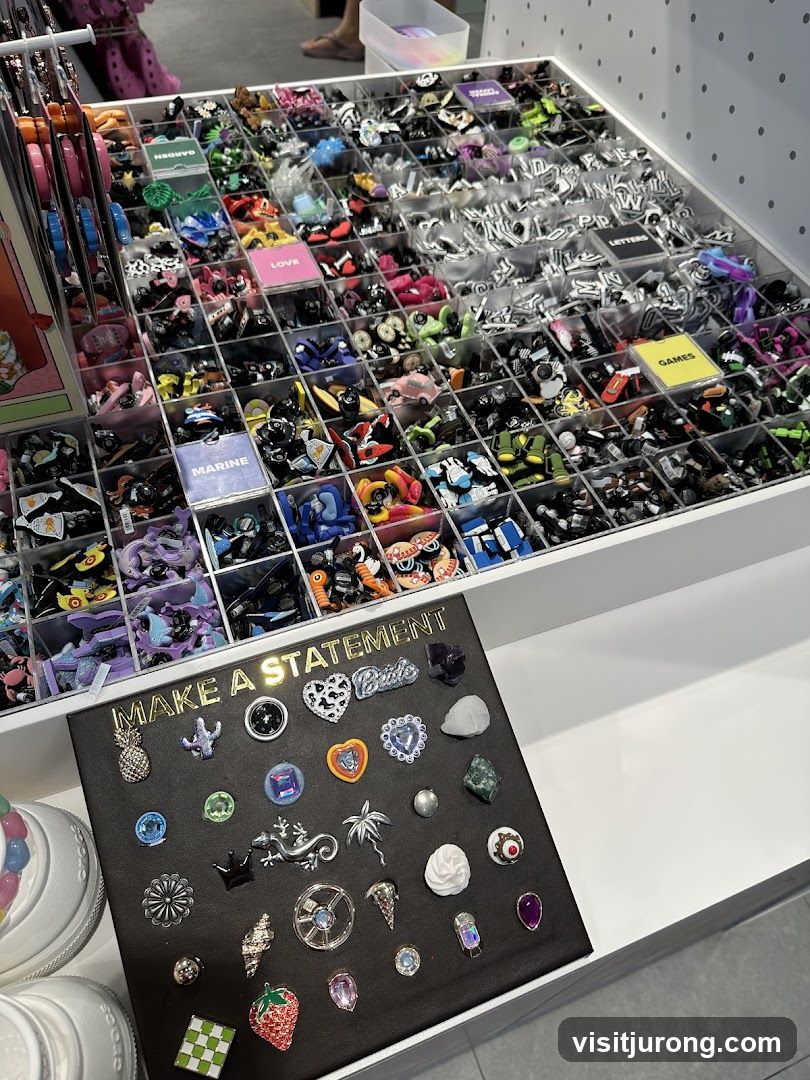 Charms and Accessories Display