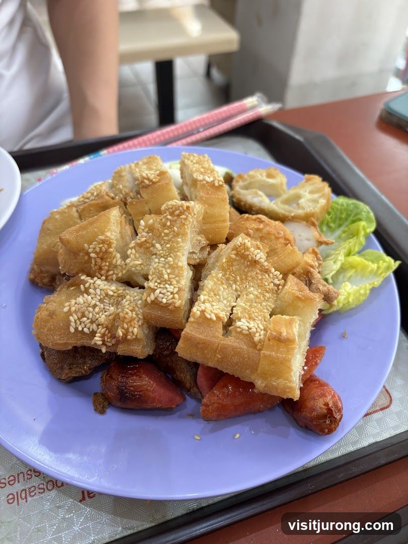 Fried Dough Fritters with Sausages