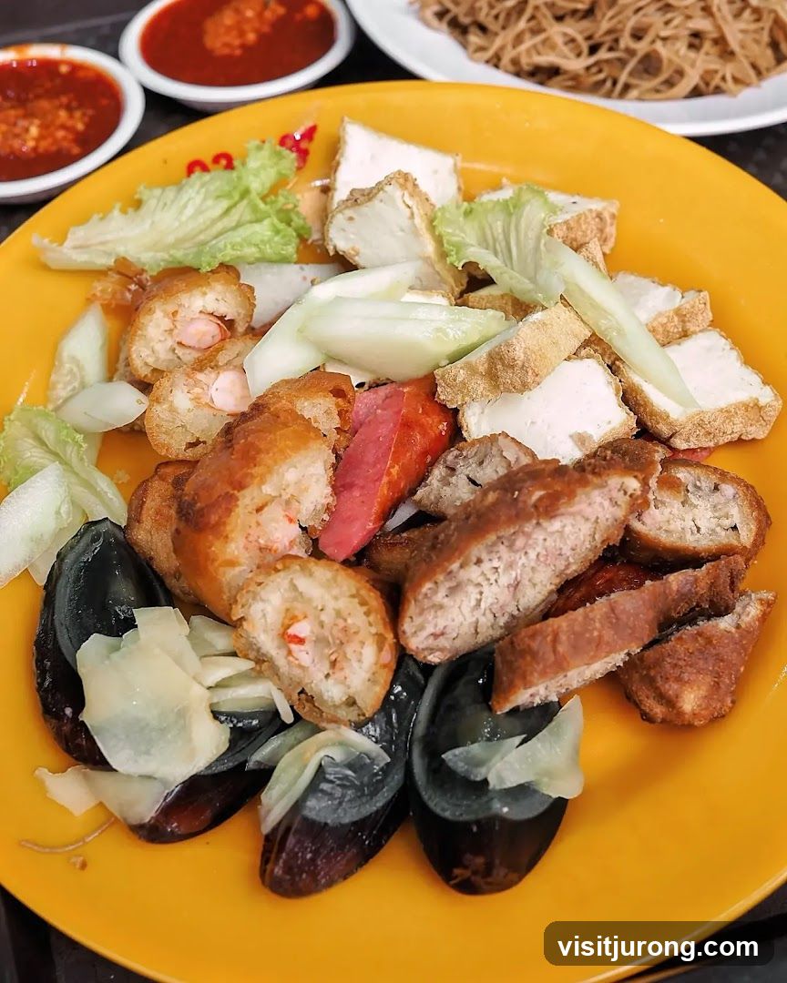 Assorted Fried Delicacies with Century Eggs