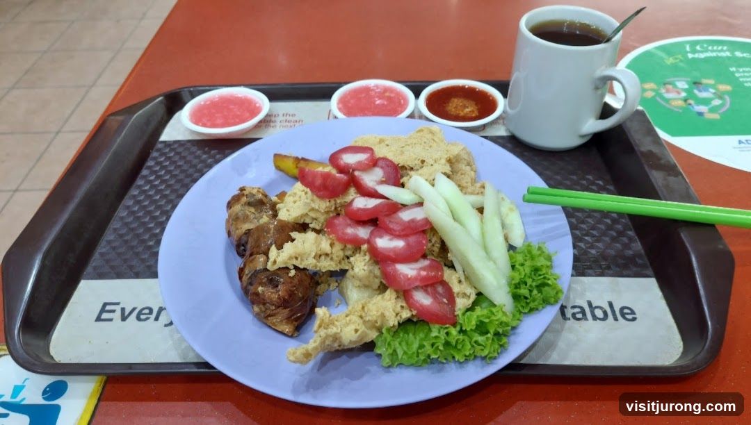 Food Tray with Meal and Drink