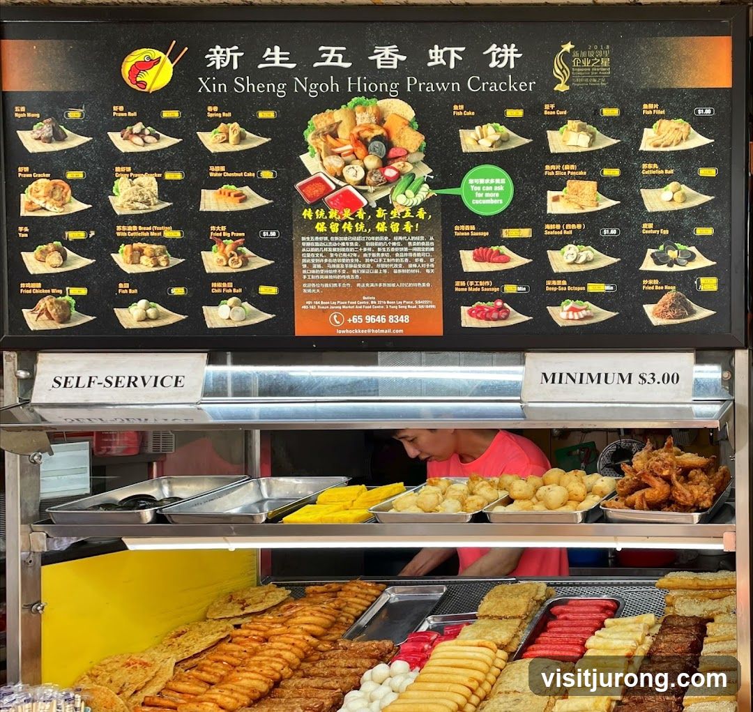 Xin Sheng Ngoh Hiong Prawn Cracker Menu