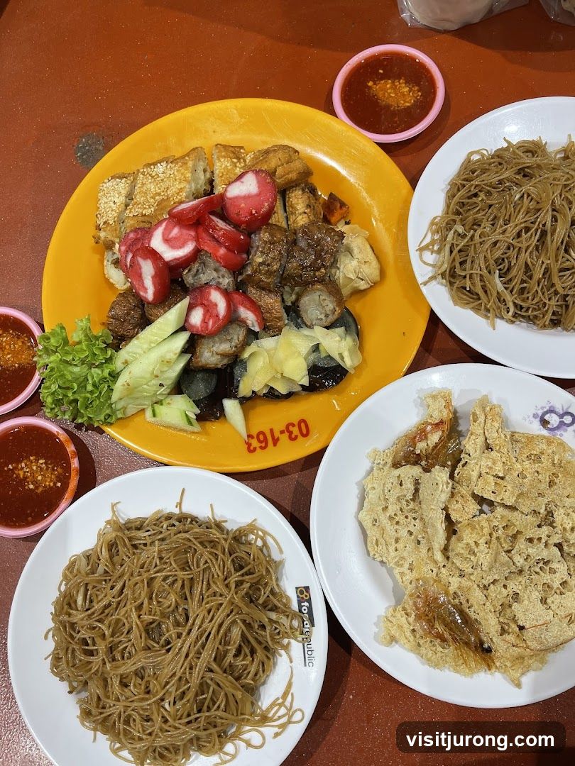 Assorted Fried Food and Noodles