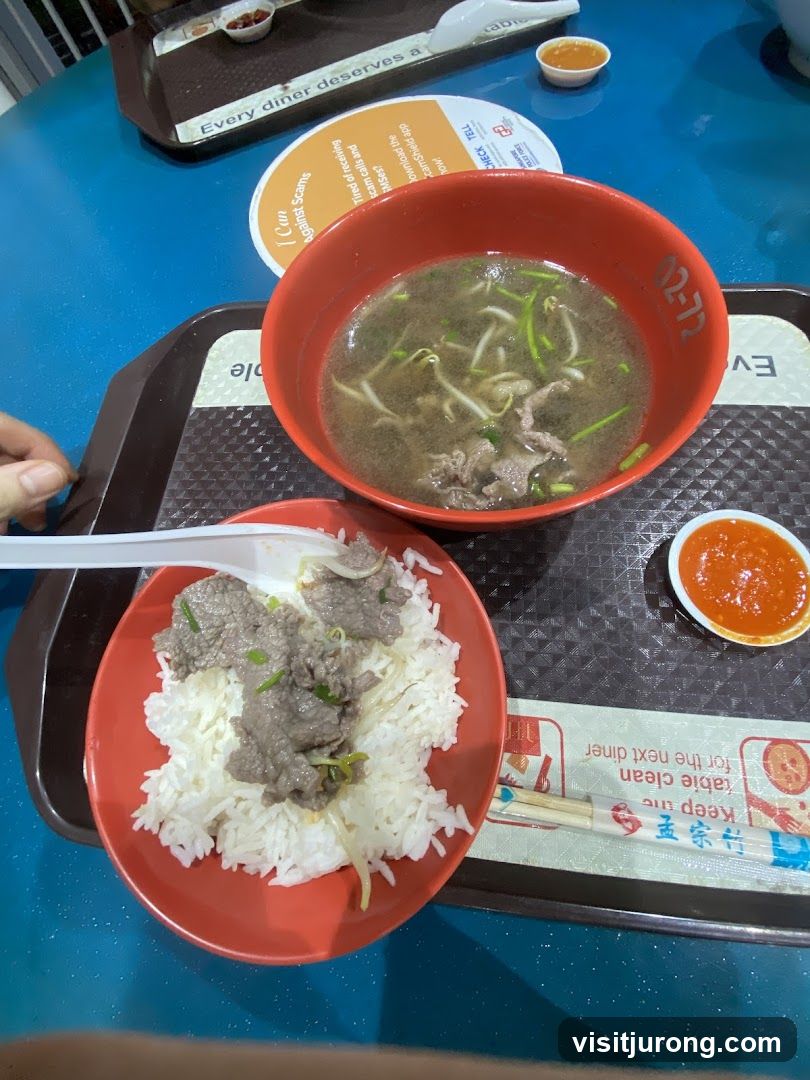 Beef Rice and Soup