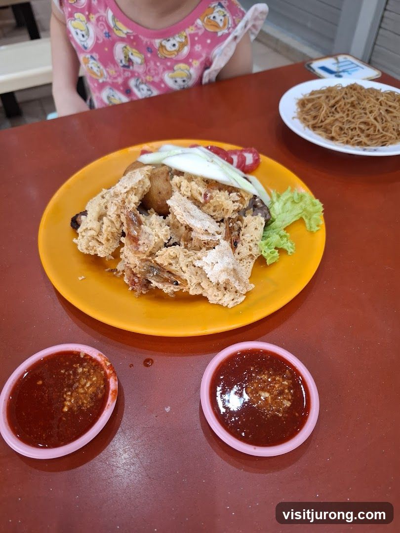 Fried Seafood Dish with Noodles