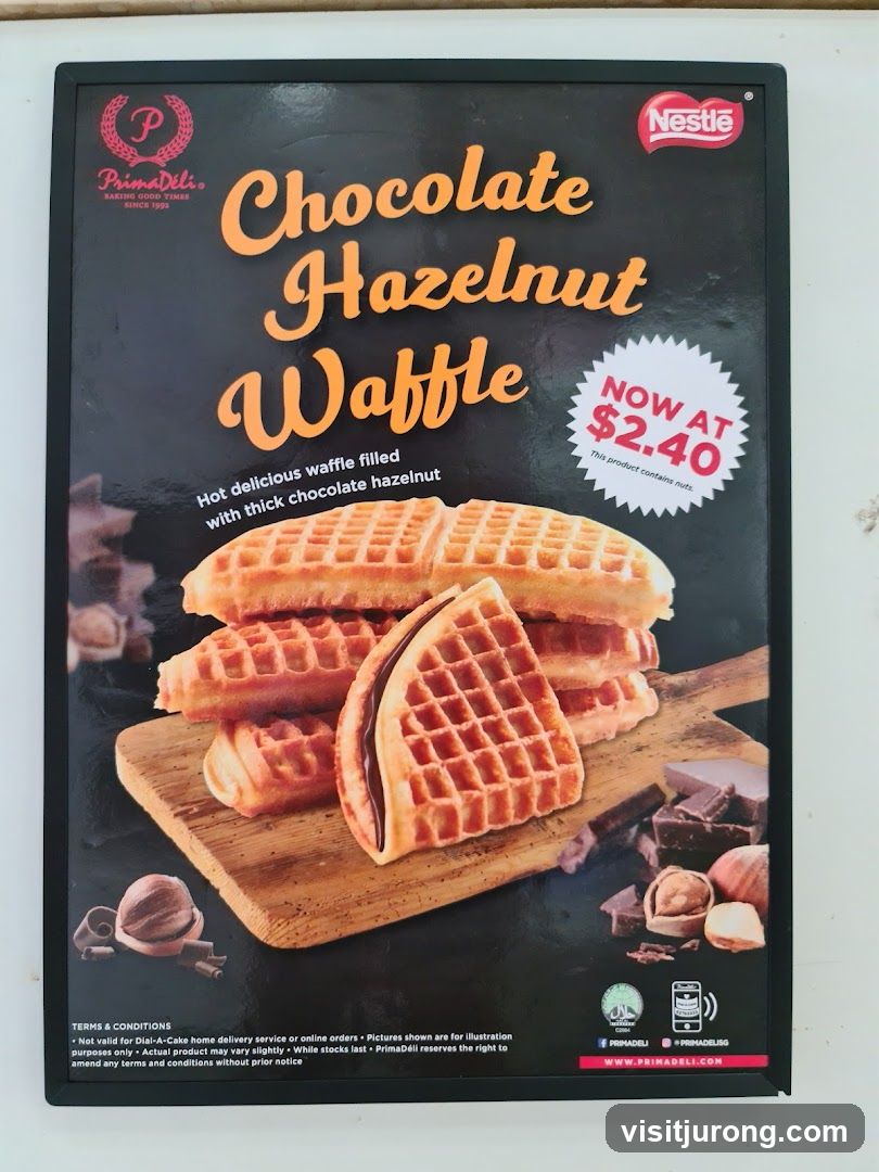 Chocolate Hazelnut Waffle Advertisement