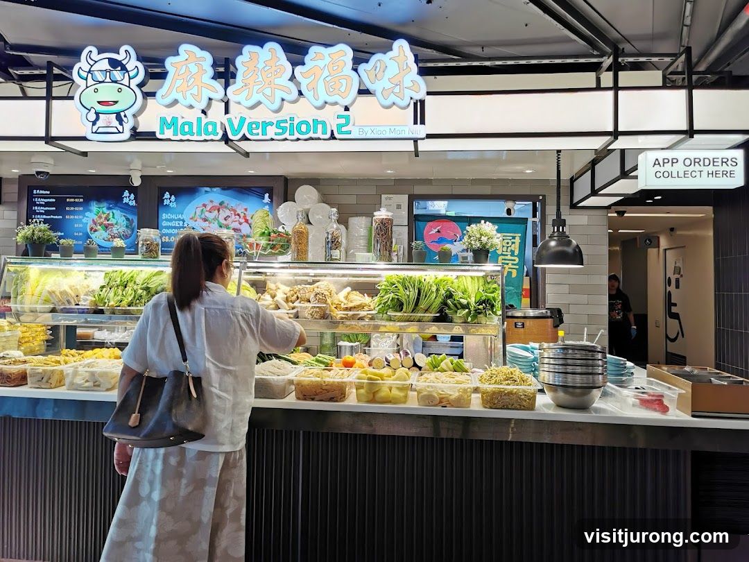 Food Stall with Ingredients