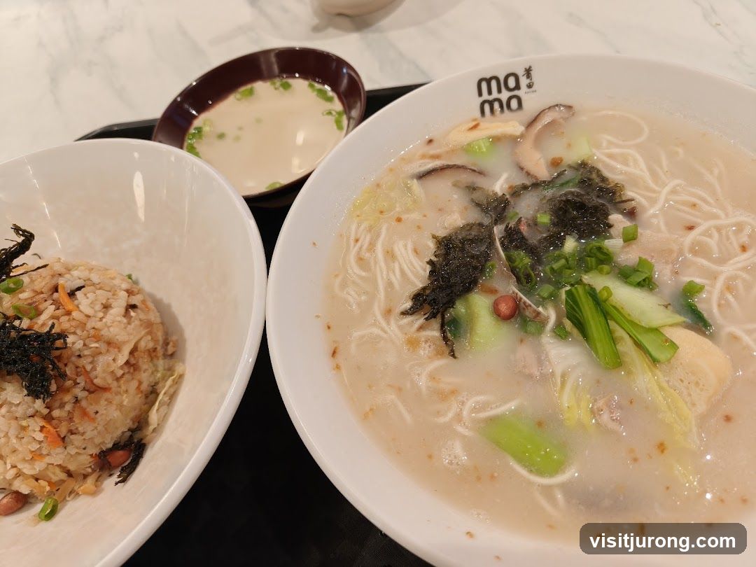 Noodle Soup and Fried Rice