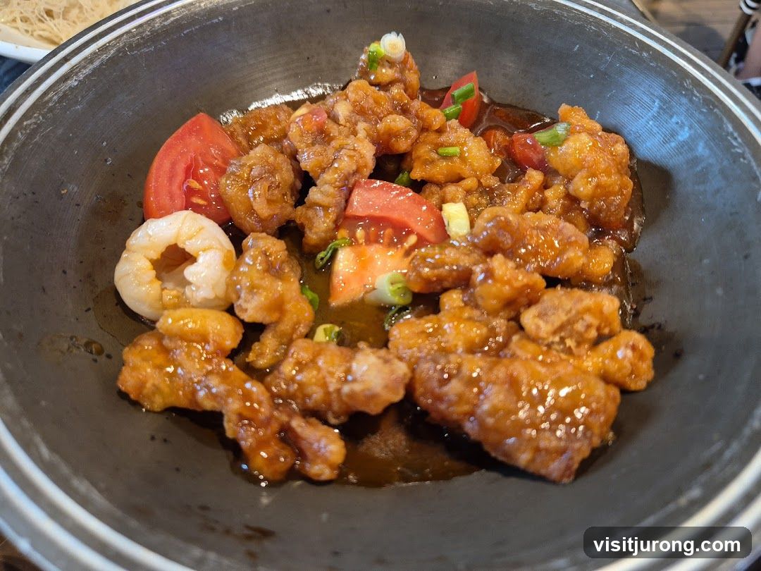 Sweet and Sour Chicken with Shrimp