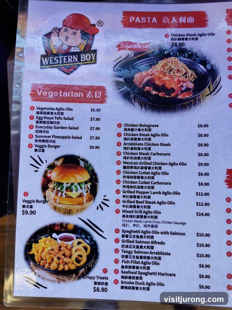 Western Boy Menu