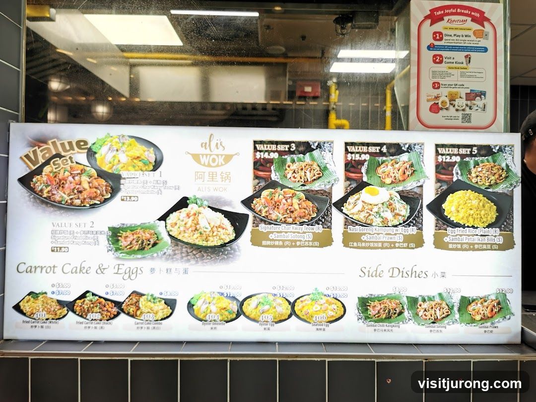 Ali's Wok Menu