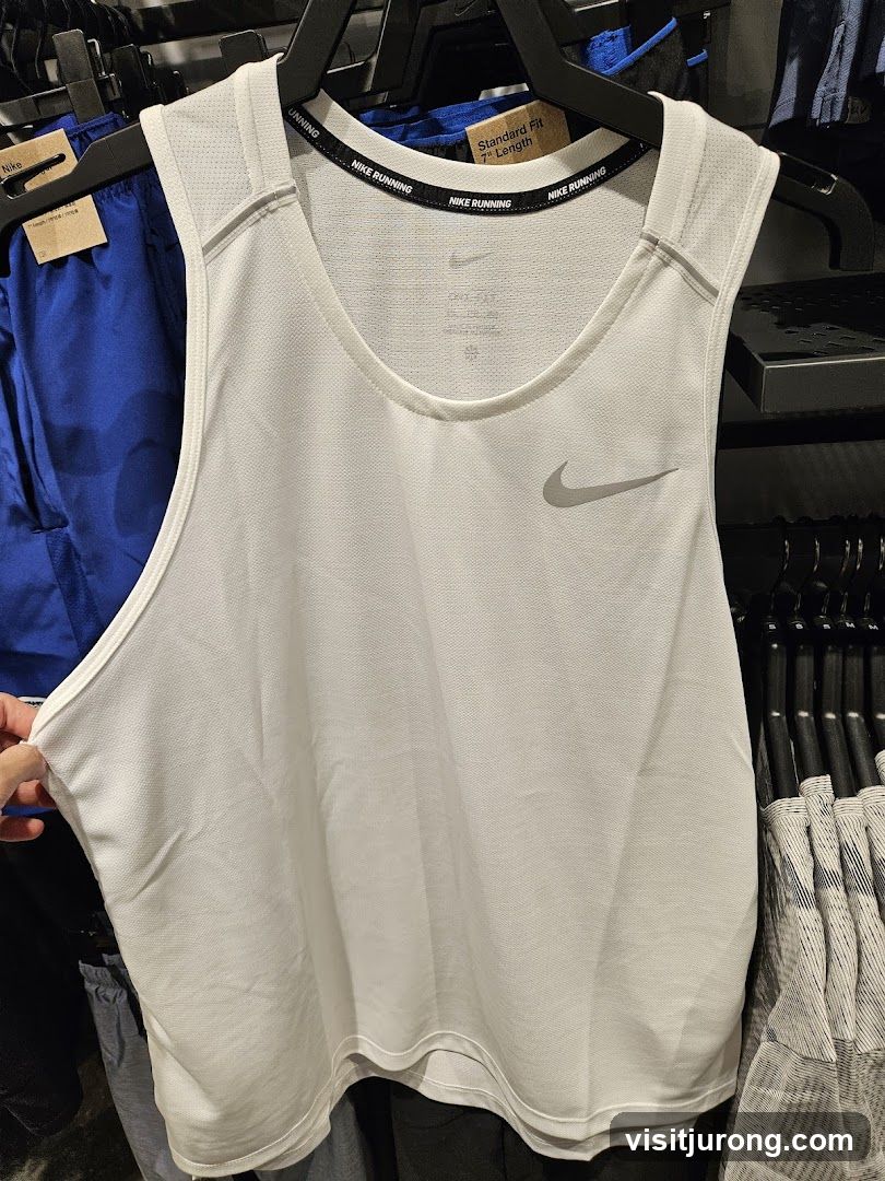 White Nike Running Tank Top