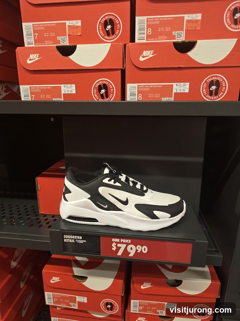 Nike Air Max Bolt Shoes on Display