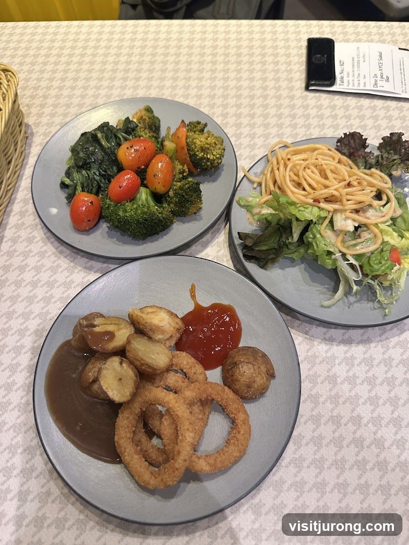 Three Plates of Food
