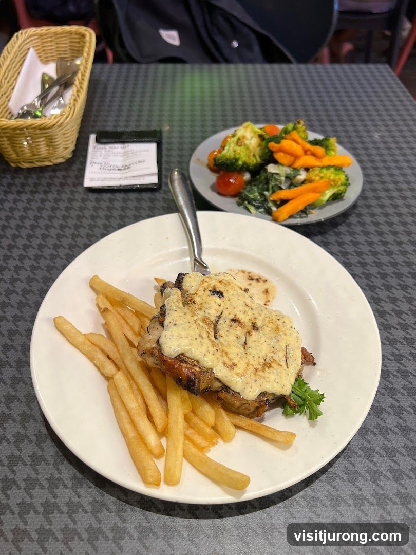 Chicken and Fries with Side Salad