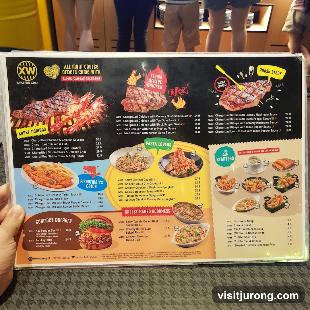 XW Western Grill Menu