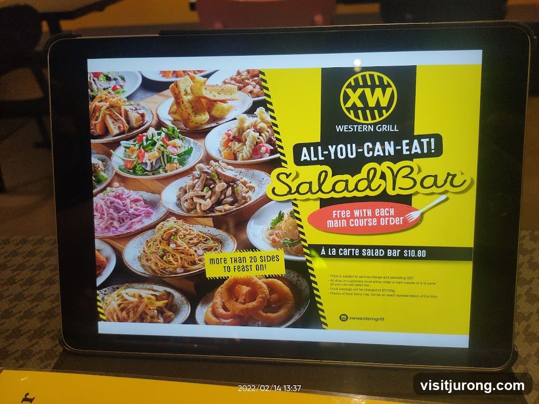 Western Grill Salad Bar Advertisement