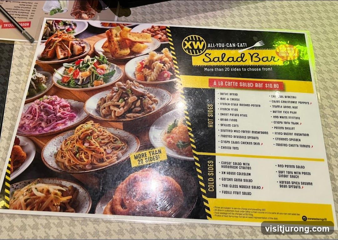 XW Salad Bar Menu