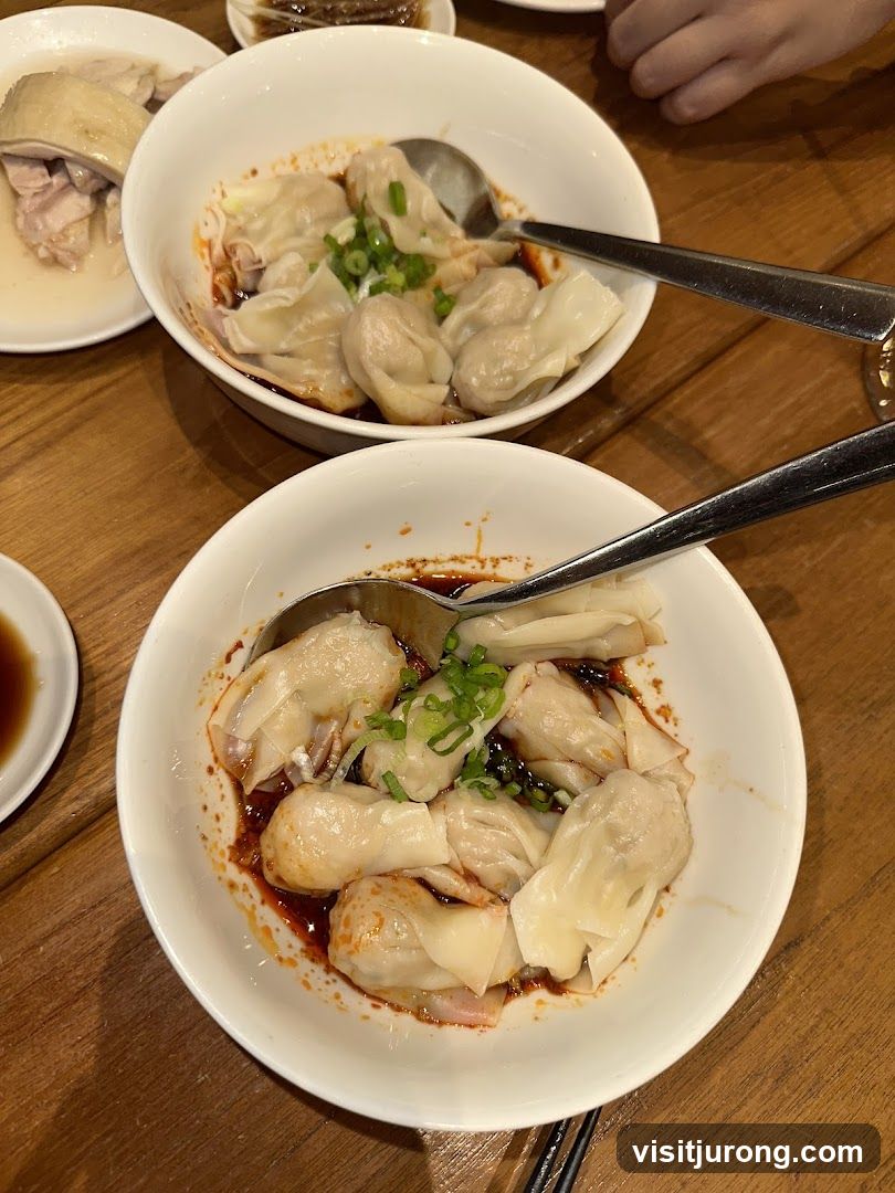 Wontons and Chicken Dish