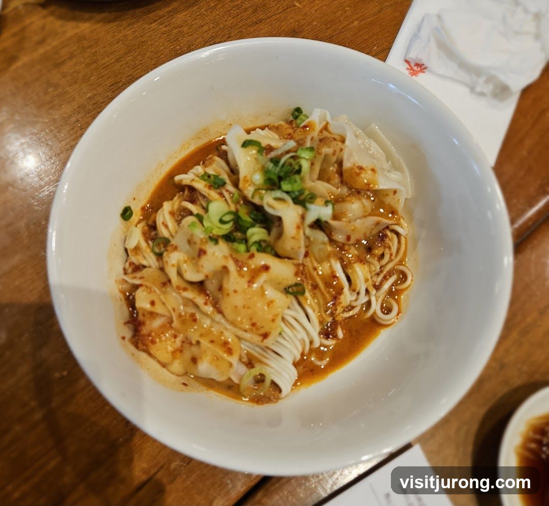 Spicy Wontons with Noodles