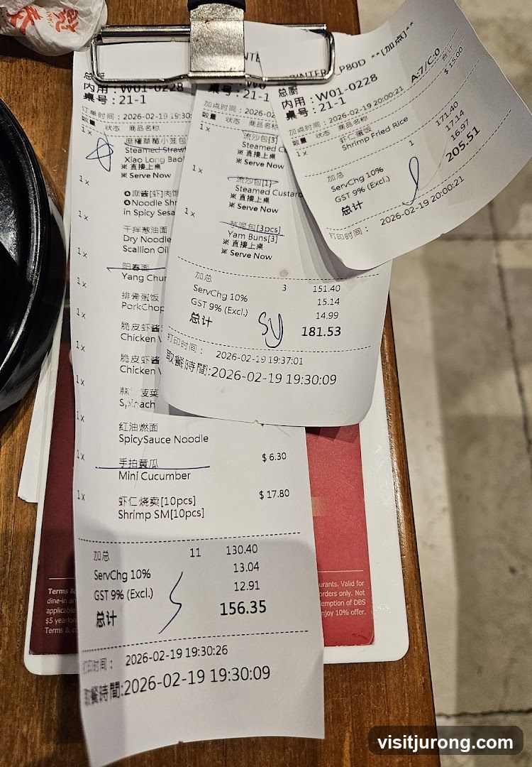 Restaurant Receipts
