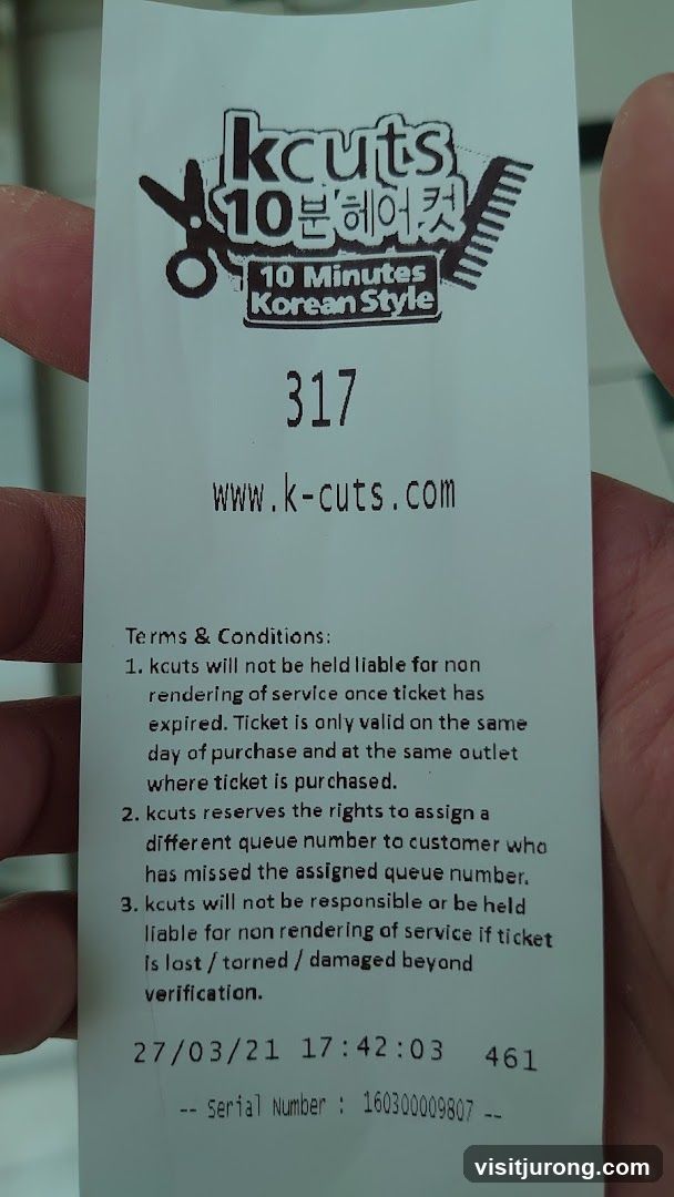 Kcuts Queue Ticket