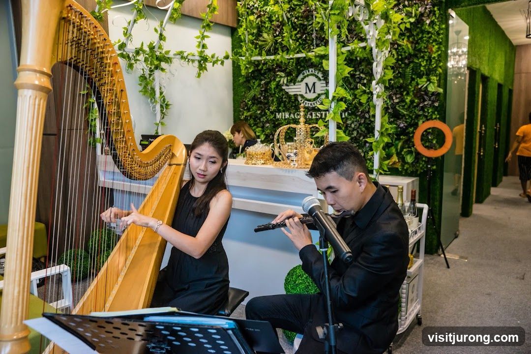 Musicians performing in an establishment