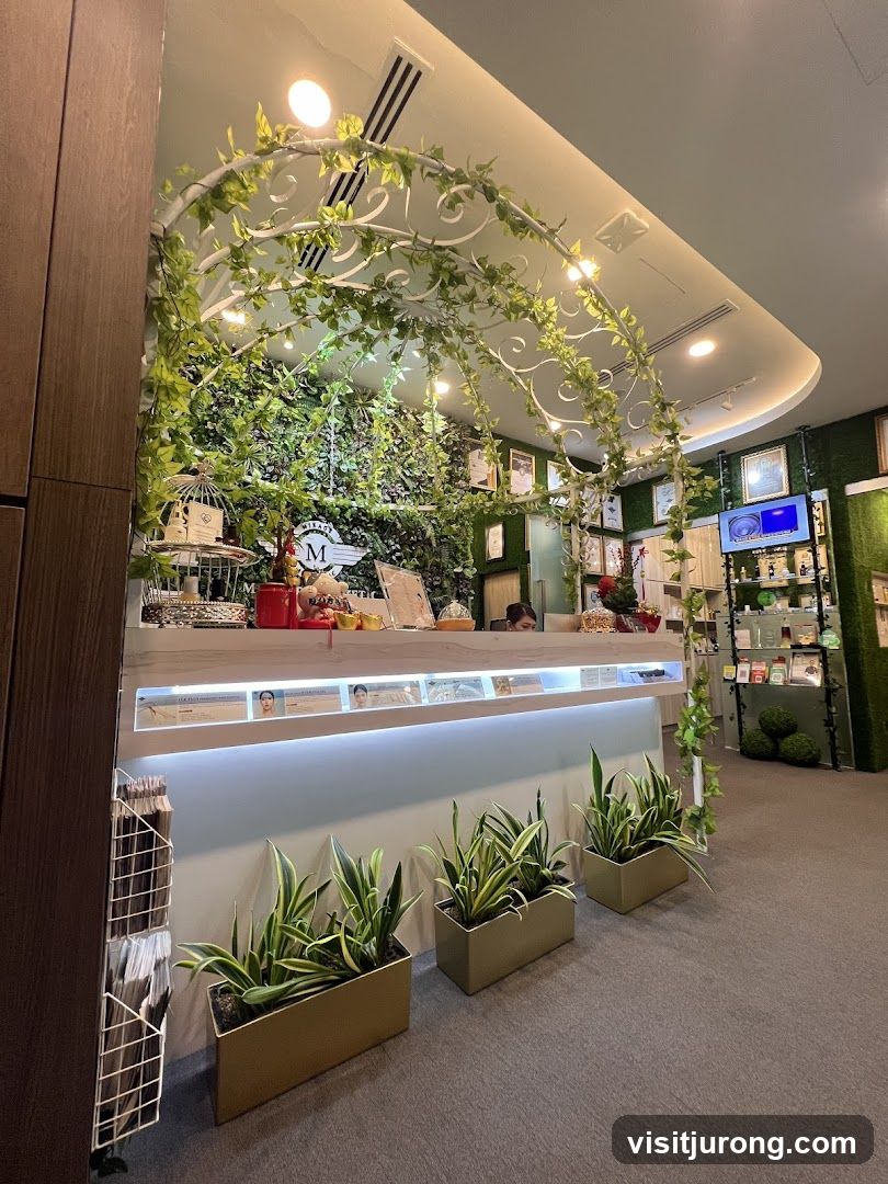 Reception Area with Greenery