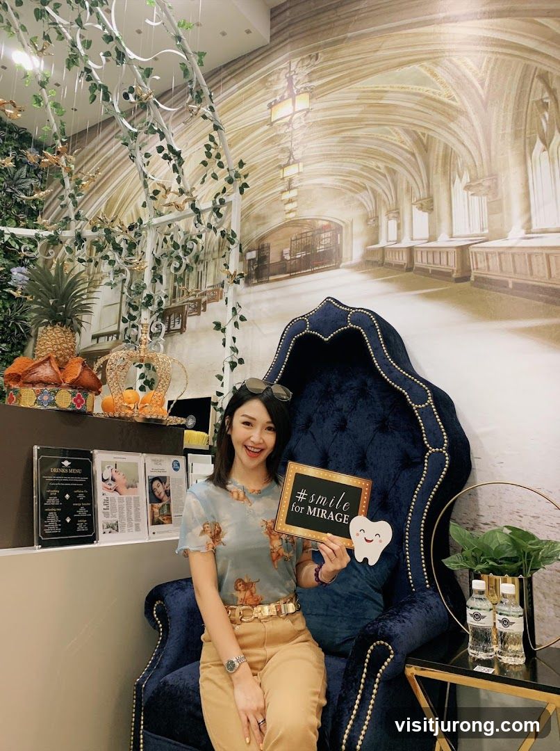 Woman holding a sign in a waiting area