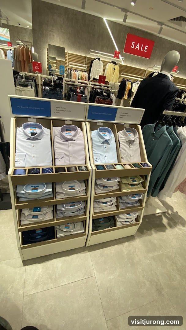 Men's Dress Shirts Display