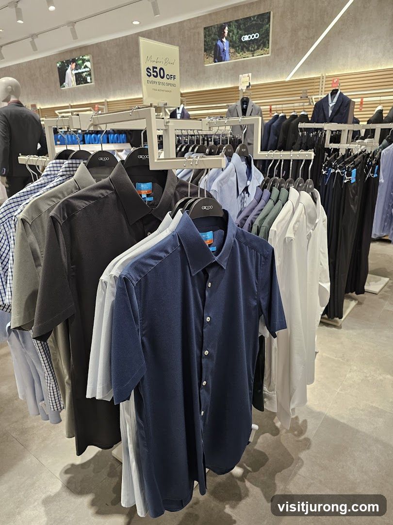 Men's Shirts on Display