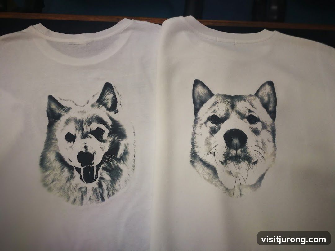 T-shirts with dog portraits