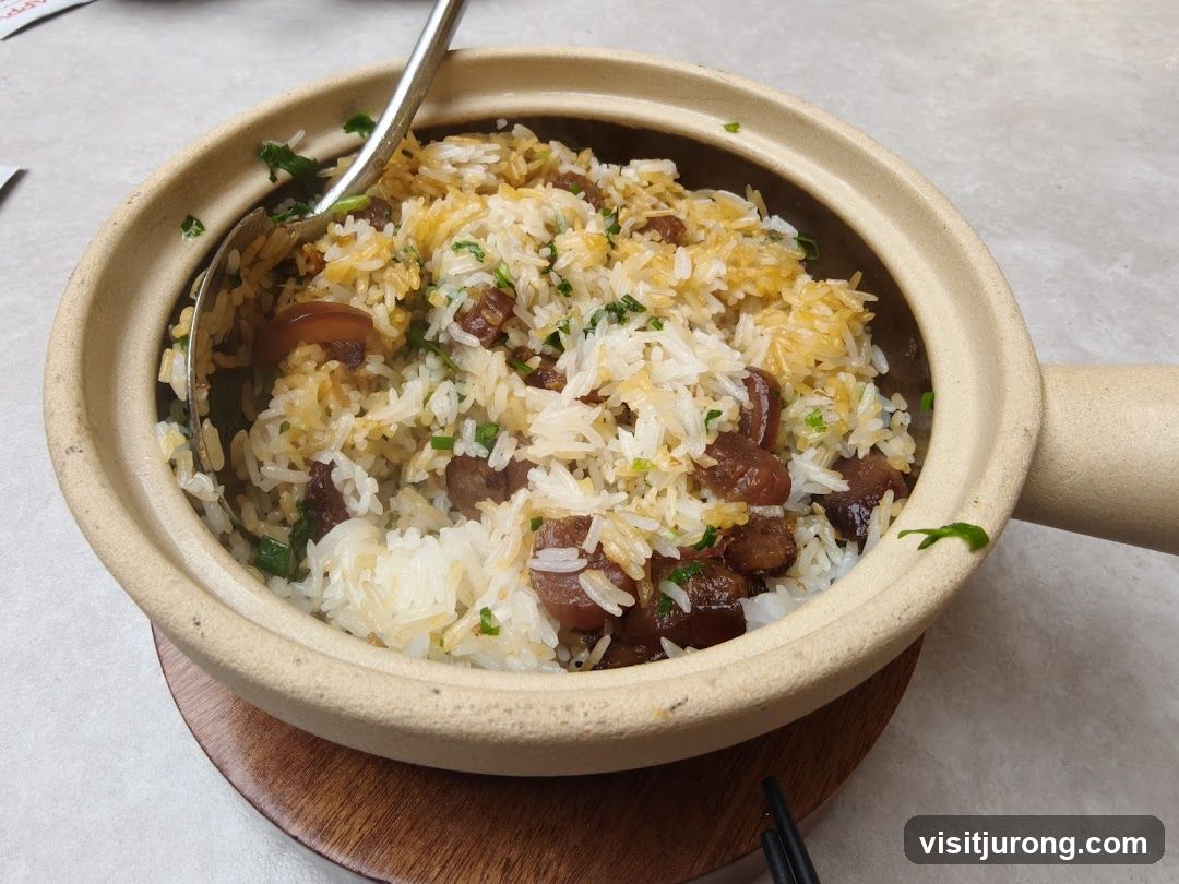 Claypot Rice with Sausage