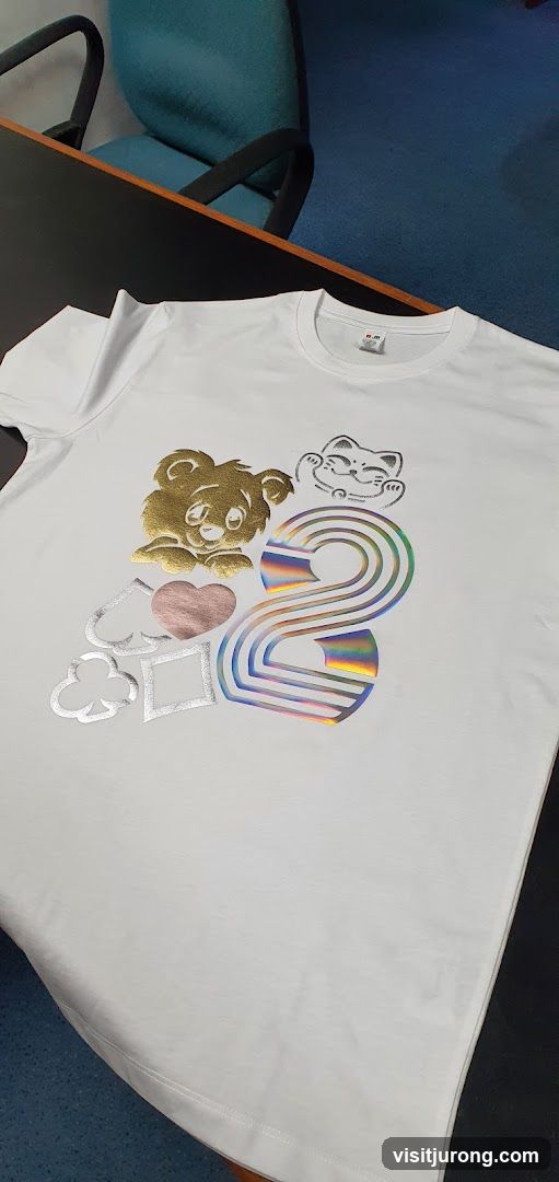 White T-shirt with graphic print