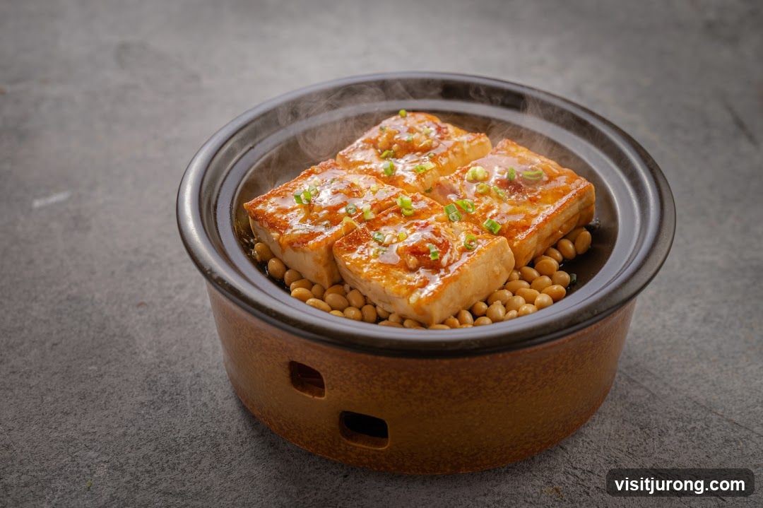 Steamed Tofu with Soybeans