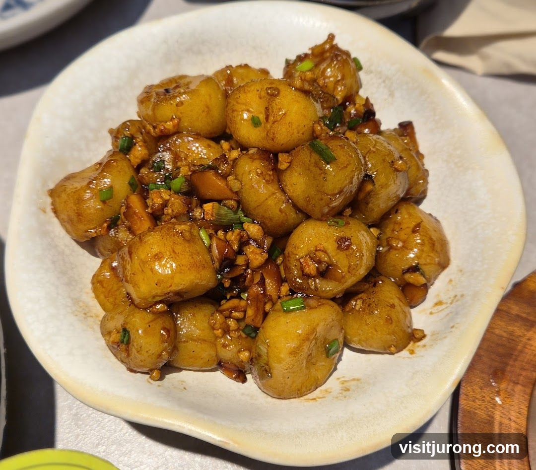 Garlic Soy Braised Potatoes