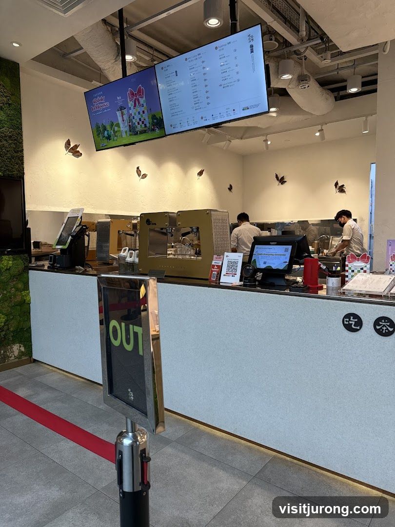 Modern Beverage Shop Counter