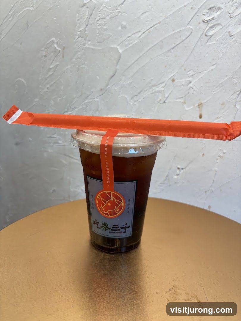 Iced Tea with Straw