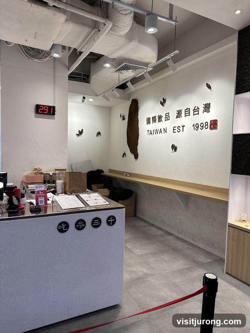 Interior of a beverage shop