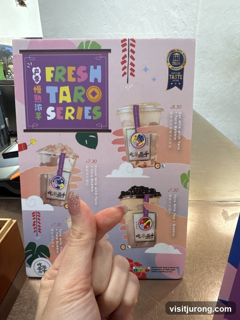Fresh Taro Series Menu