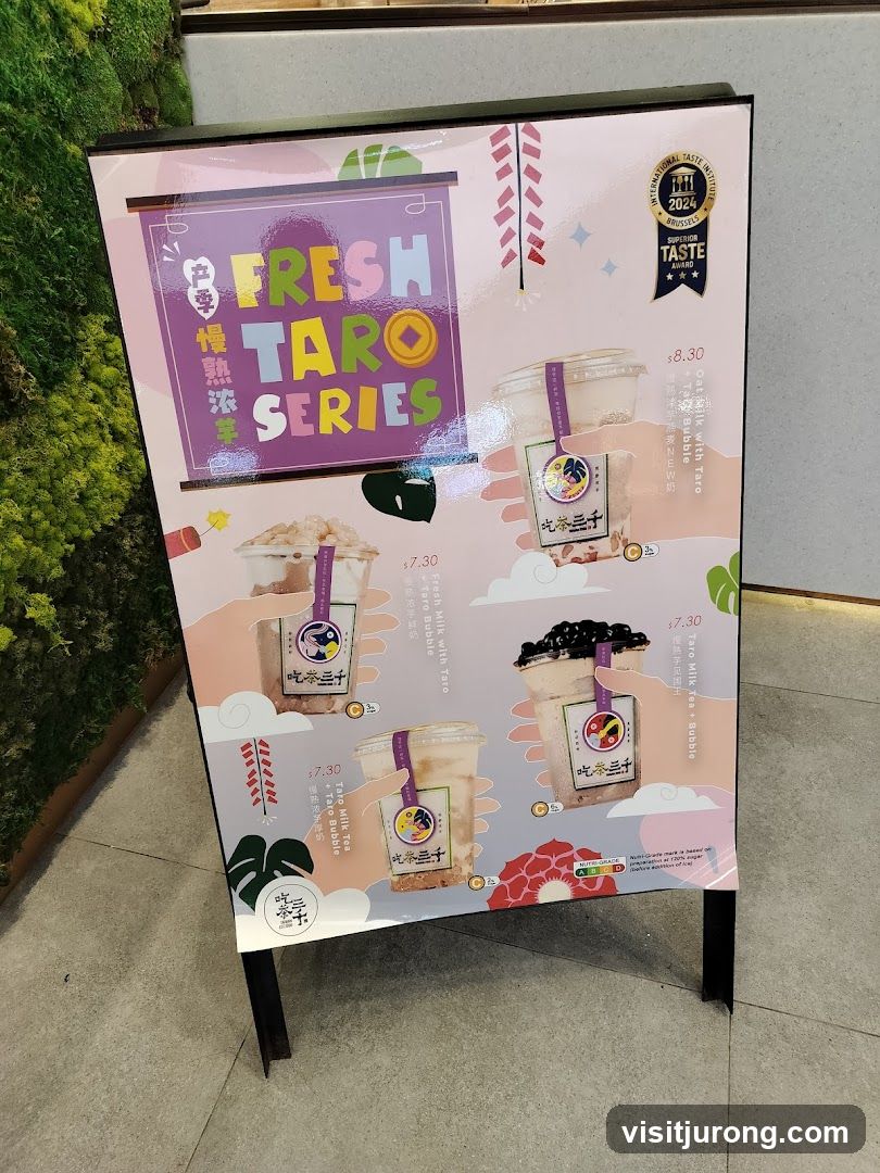Fresh Taro Series Menu
