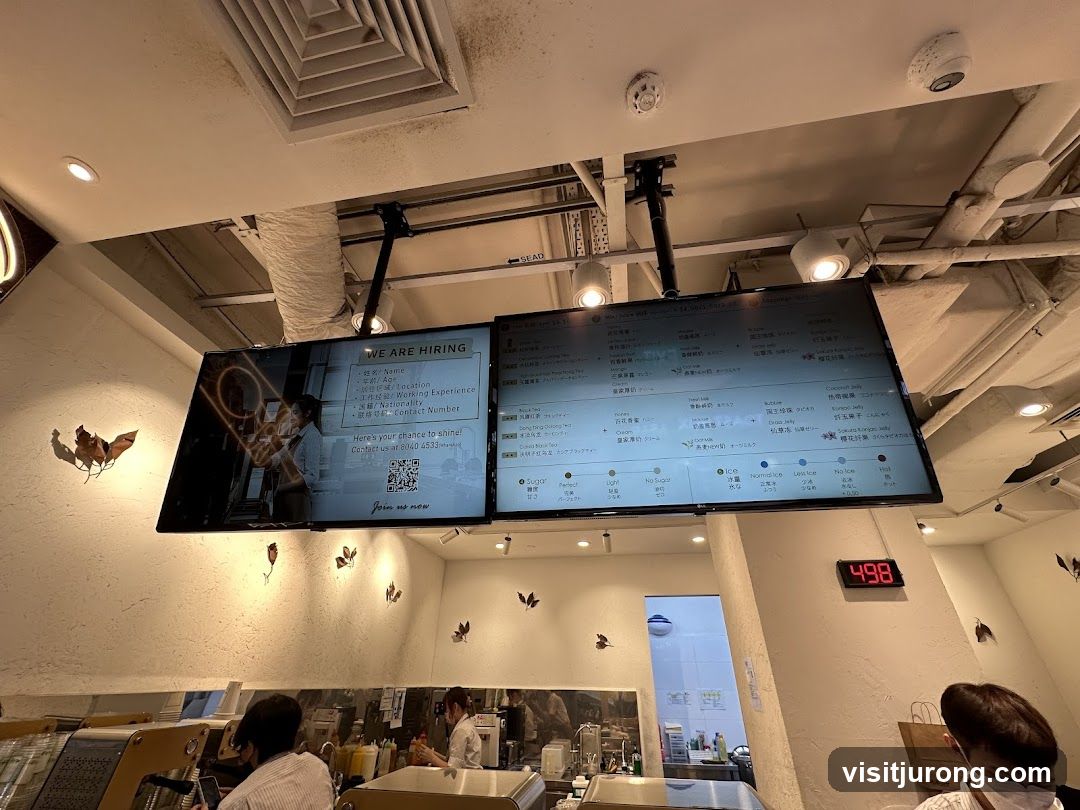 Digital Menu and Hiring Advertisement