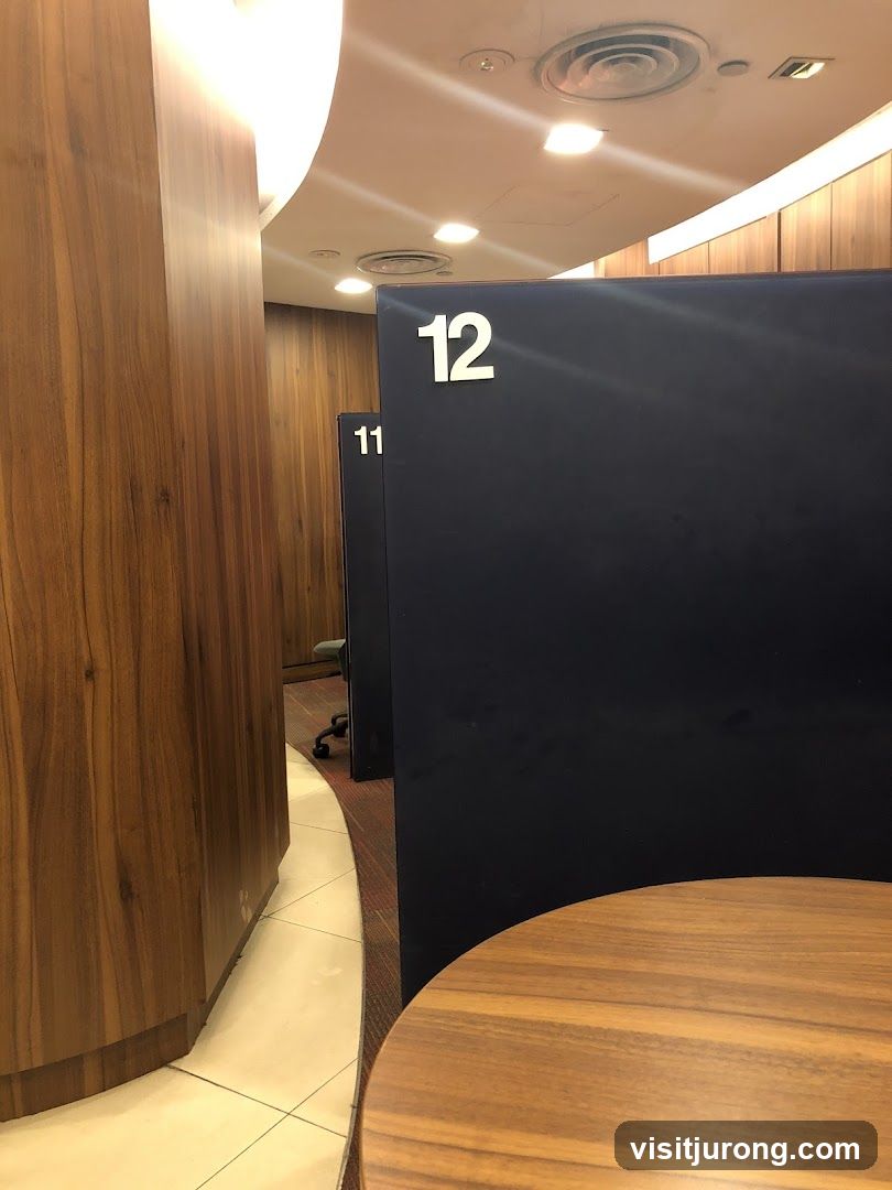 Numbered booths