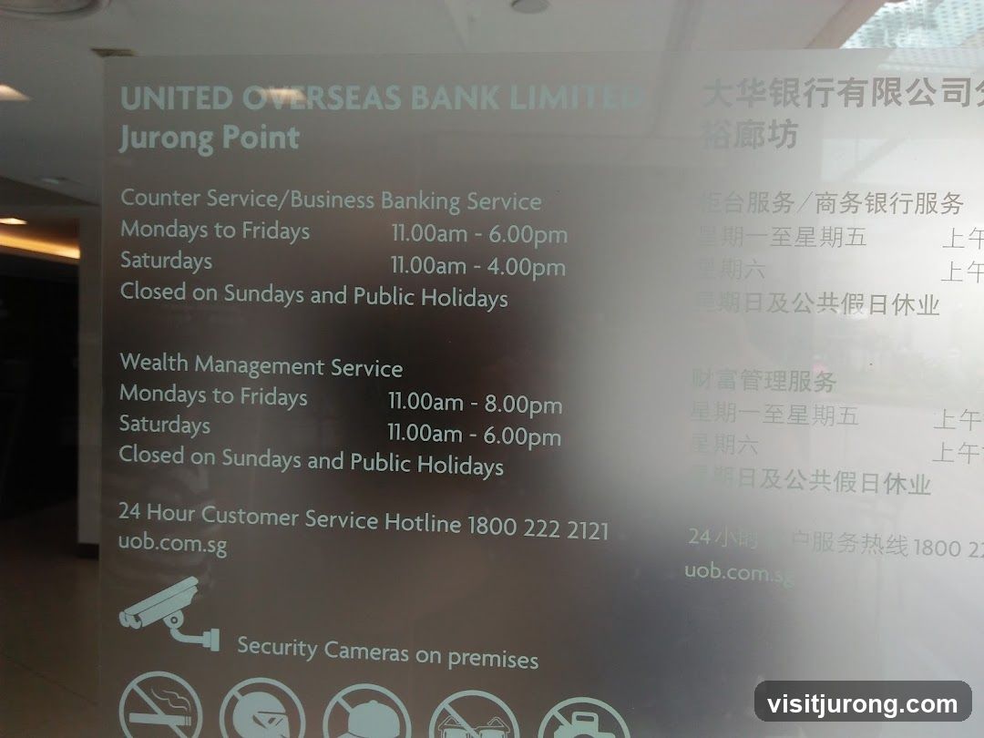 United Overseas Bank Limited Jurong Point Information