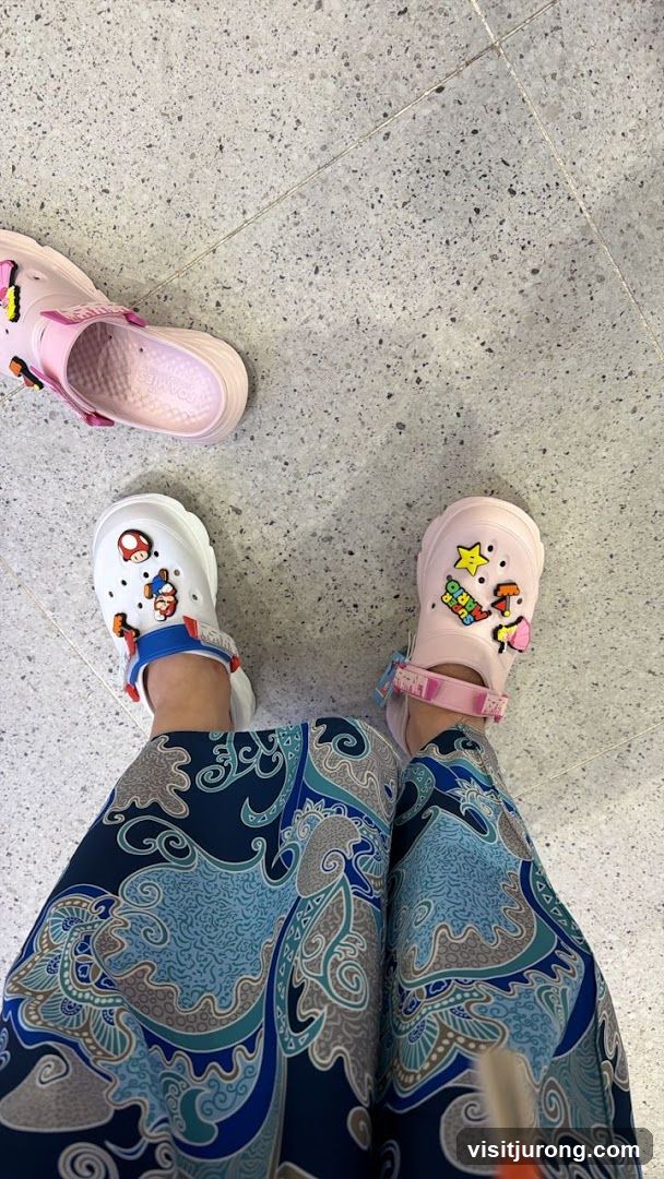 Crocs with Super Mario Charms