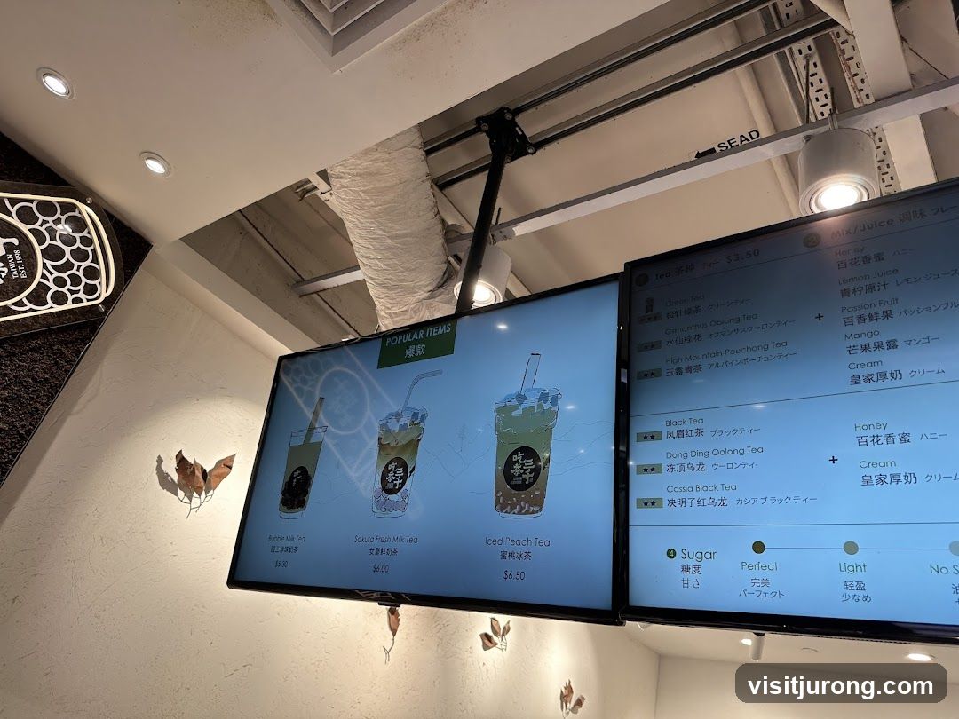 Bubble Tea Menu