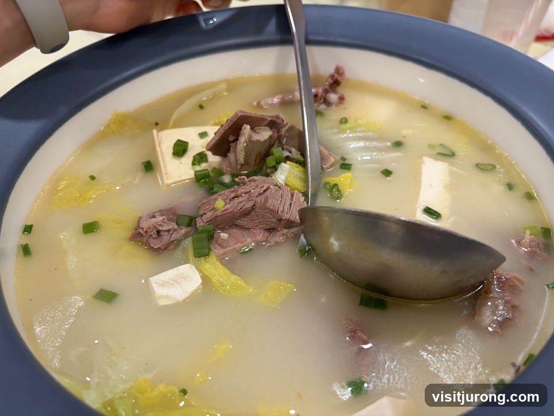 Soup with Meat and Tofu