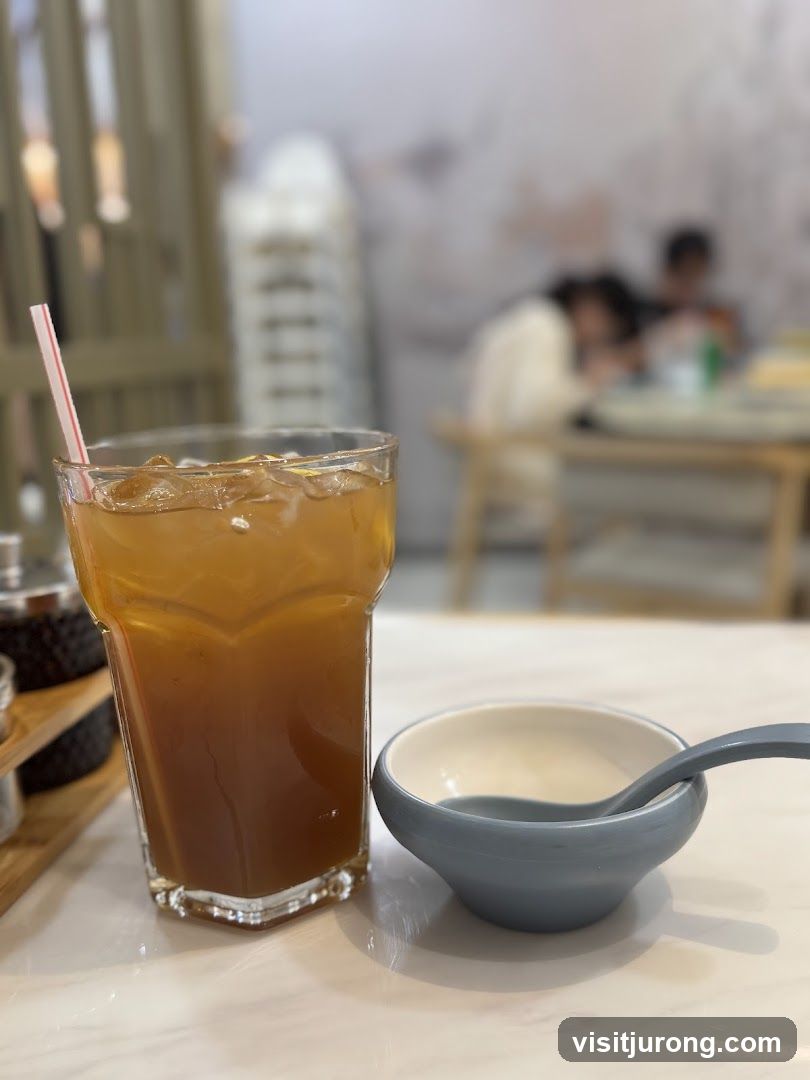 Iced Tea and Small Bowl