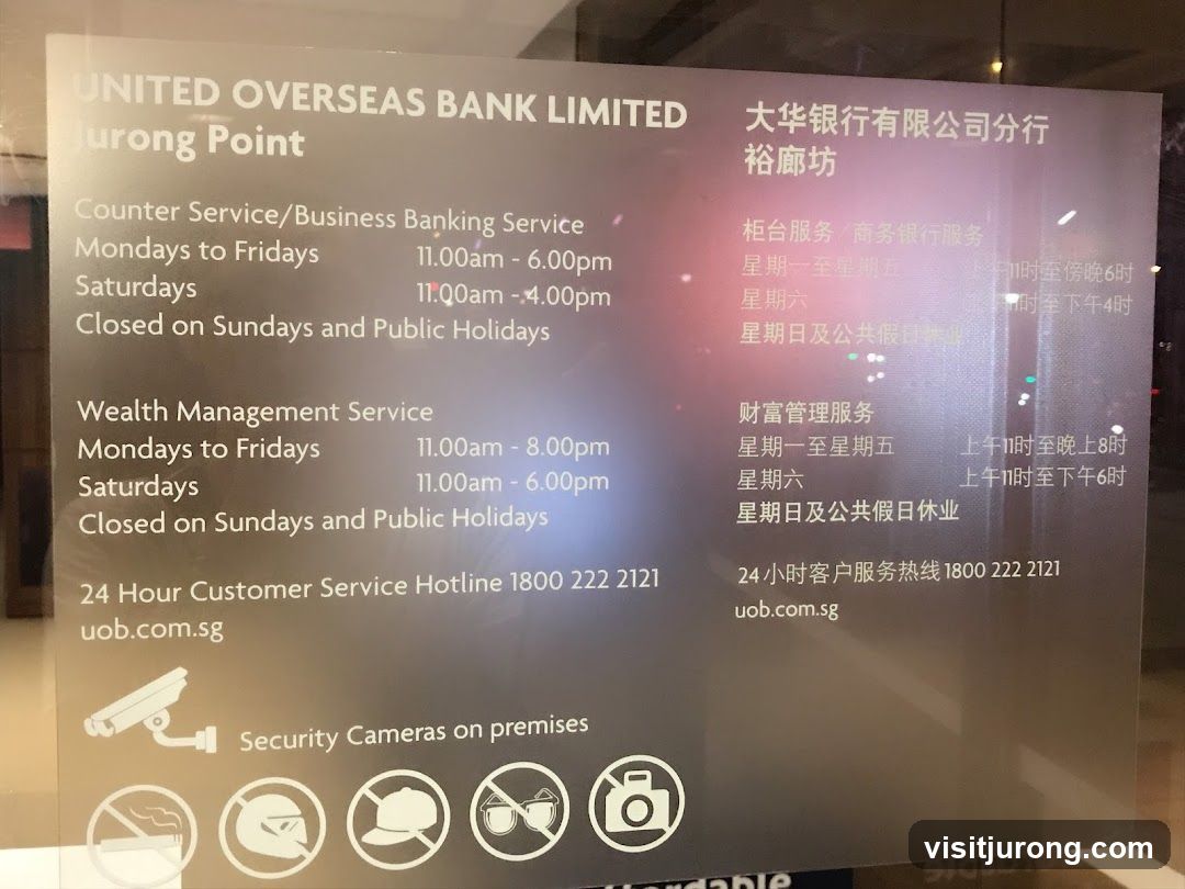 United Overseas Bank Limited Jurong Point Information
