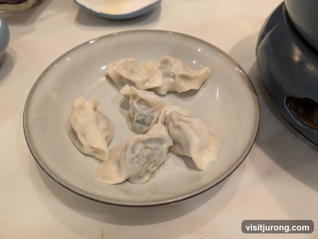 Dumplings on a Plate