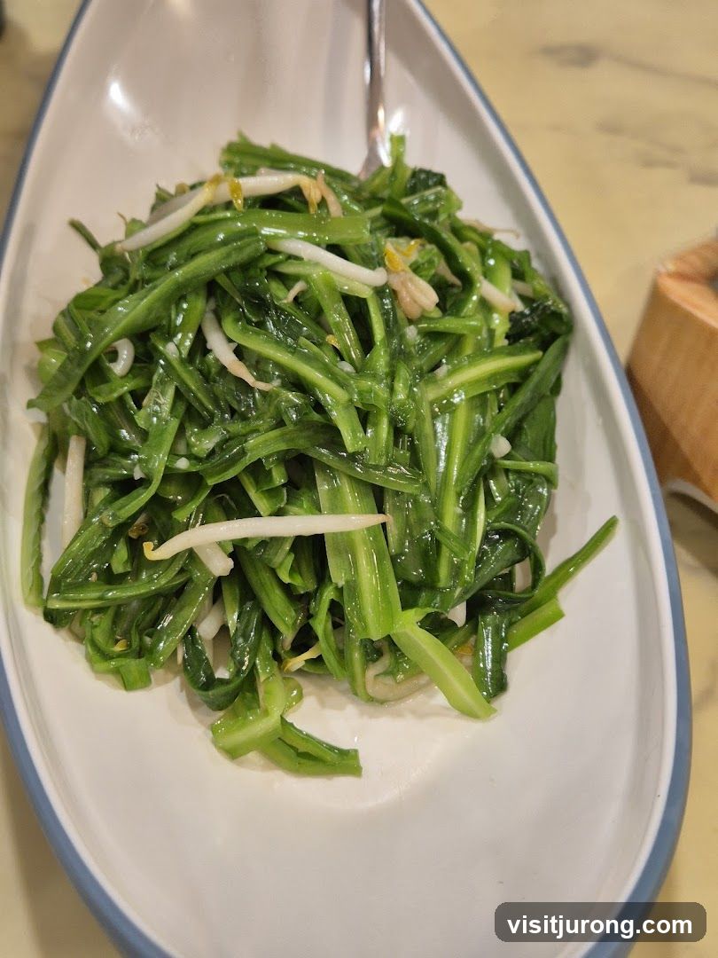 Stir-fried Greens with Bean Sprouts